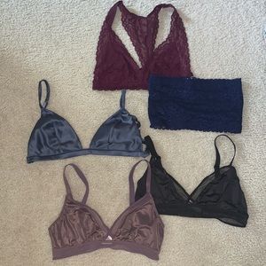 EUC Set of 5 Victoria’s Secret Bralettes